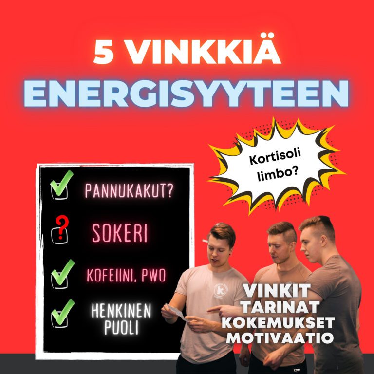 #38: 5 vinkkiä energisempään elämään ⚡ Kun karkkien syöminen lähtee käsistä… Paaston rikkominen pannukakuilla? 😛